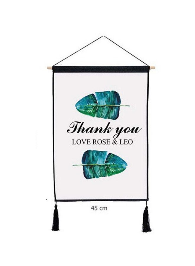 Qiangtie Creative Design Modern Style Wall Art White/Green/Black 65x45cm 