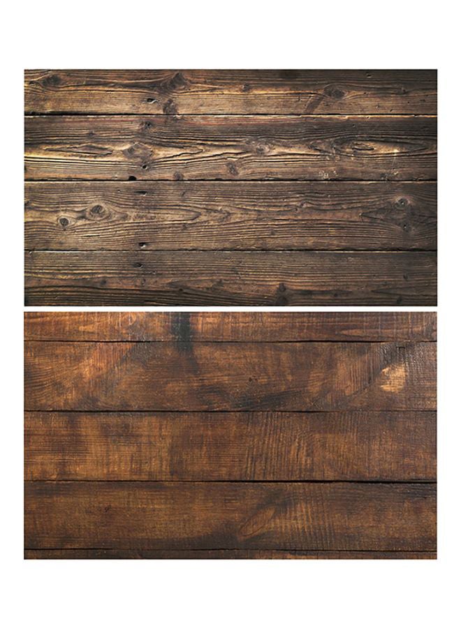 Qiangtie Double Sided Wood Grain Pattern Wallpaper Brown 56x88centimeter