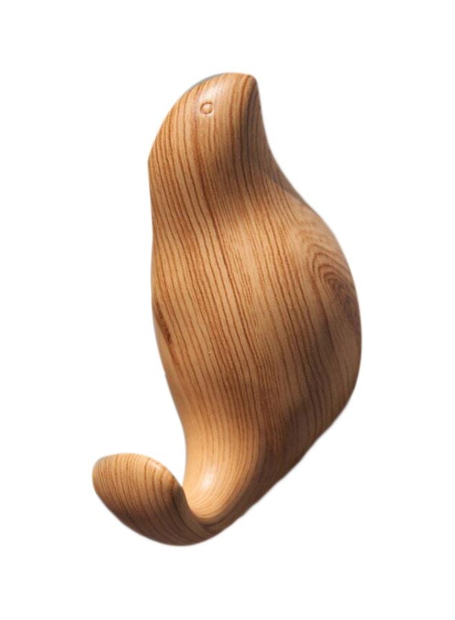 Qiangtie Wooden Wall Hook Brown 4x8cm - Image 1