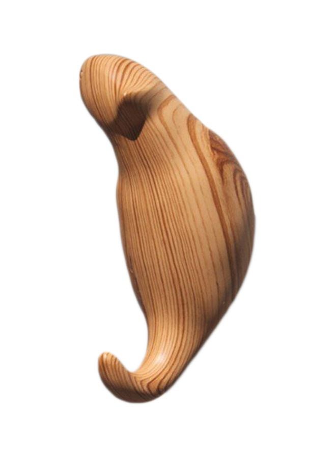 Qiangtie Wooden Wall Hook Brown 4x8cm - Image 1