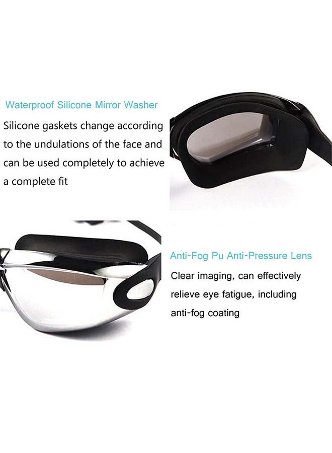 Adult Swim Goggles Cap Anti Fog UV Protection Swimming Goggles With Ear Plugs And Nose Clip - Image 2