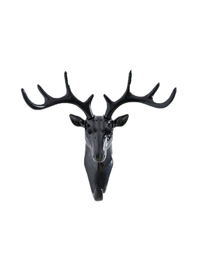 Qiangtie Antler Designed Wall Hook Black 17x18.5cm 