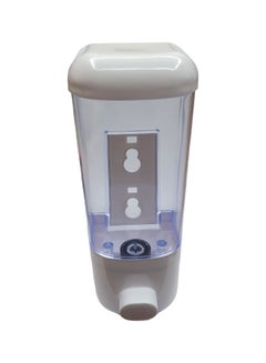Wall Mounted Soap Dispenser White/Clear 22x22x7centimeter