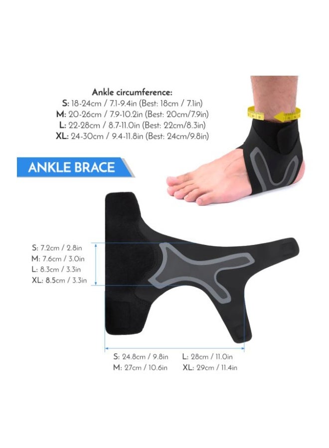 TOMSHOO Set Of 4 Knee And Ankle Brace Support Straps XL - Image 5