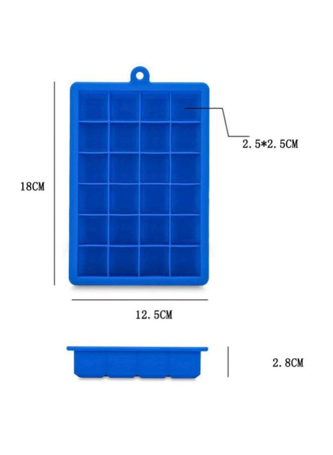 Beauenty Silicone Ice Cube Tray Blue 18x12.5x2.8cm  - Image 2