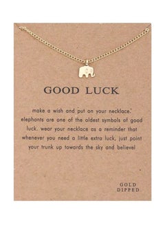 Elephant Shaped Pendant Necklace