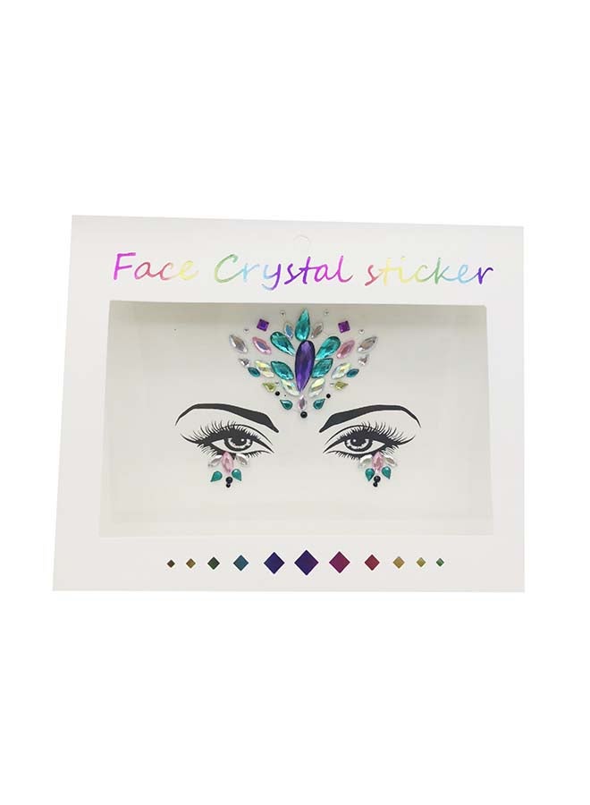 MissTiara Glitter Rhinestone Facial Temporary Tattoo 