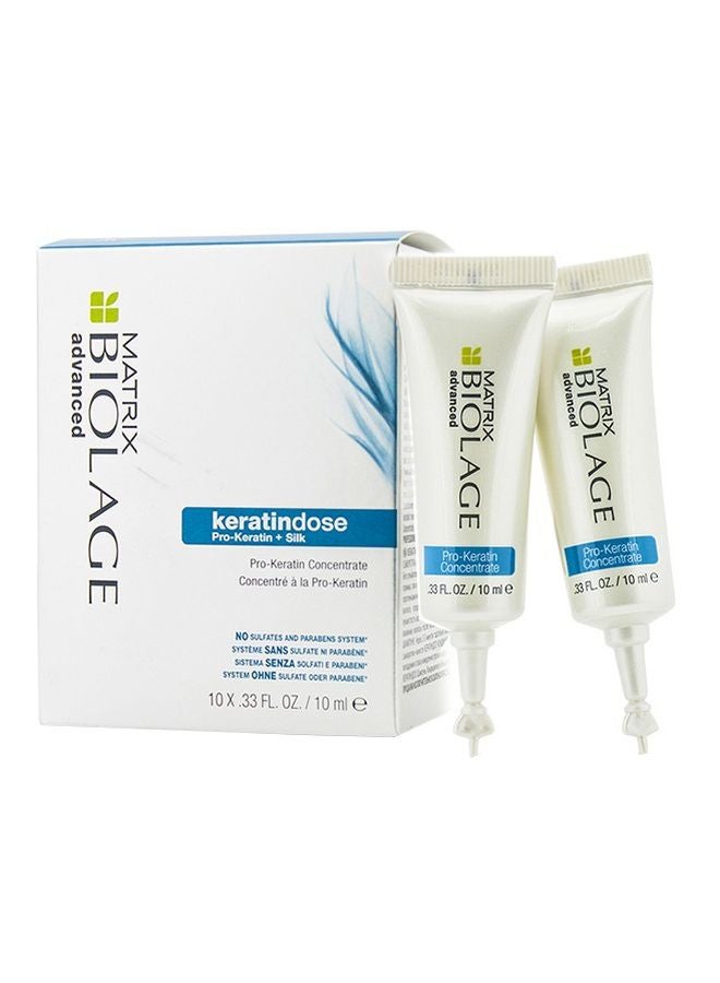 Pack Of 10 Biolage Advanced Keratindose Pro-Keratin Concentrate