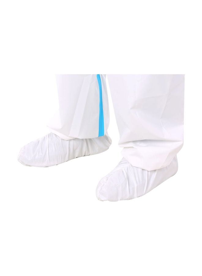 Disposable Anti-Epidemic Coverall White/Blue M - Image 3