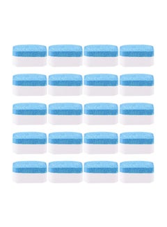 20-Piece Washing Machine Cleaner White/Blue