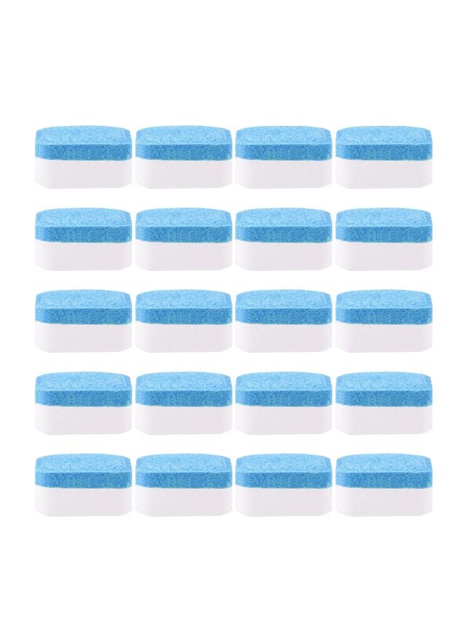 Generic - 20-Piece Washing Machine Cleaner White/Blue - Image 1