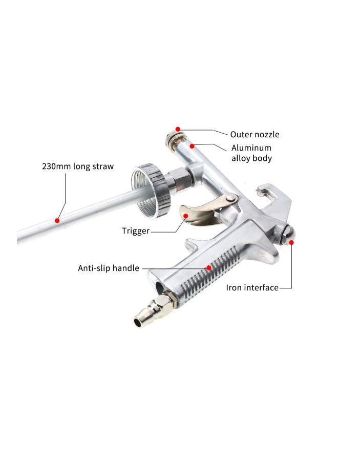 Airbrush Paint Spray Gun Silver 20x5.5x16cm  - Image 3