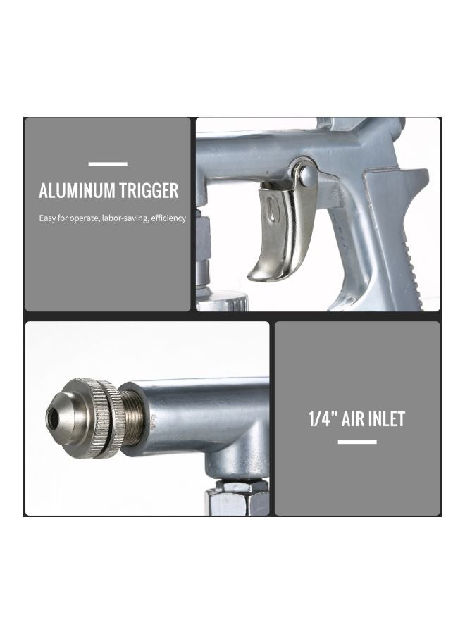 Airbrush Paint Spray Gun Silver 20x5.5x16cm  - Image 4