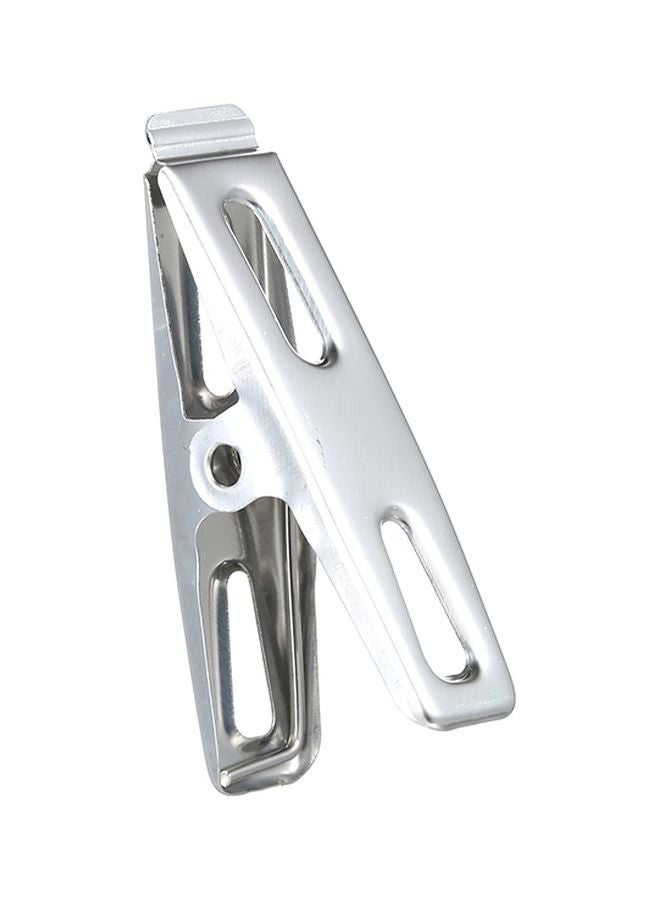 Generic Pack Of 20 Stainless Steel Clothes Clip Silver 4.5cm  - Image 3