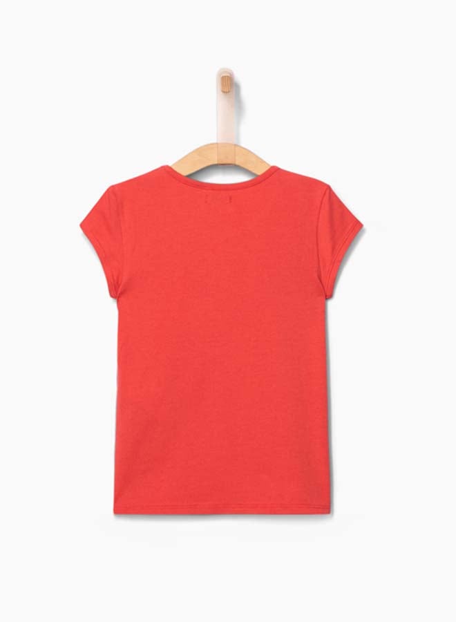 إيكس "تيشيرت بطبعة عبارة "زلاجات" وردي - Image 2