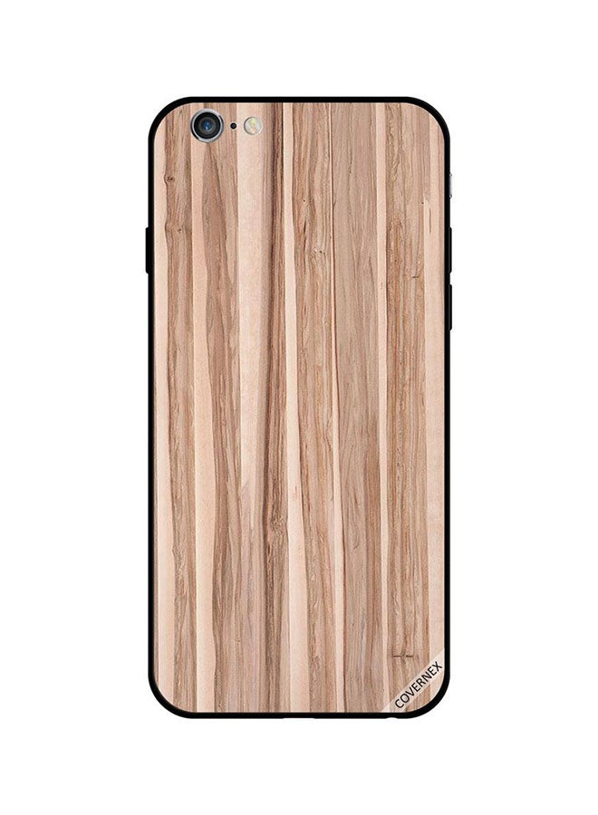 Covernex Apple iPhone 6 Plus Protective Case Cover Printed Featuring Light Brown Wood Pattern DESIGN_0908 - Image 1