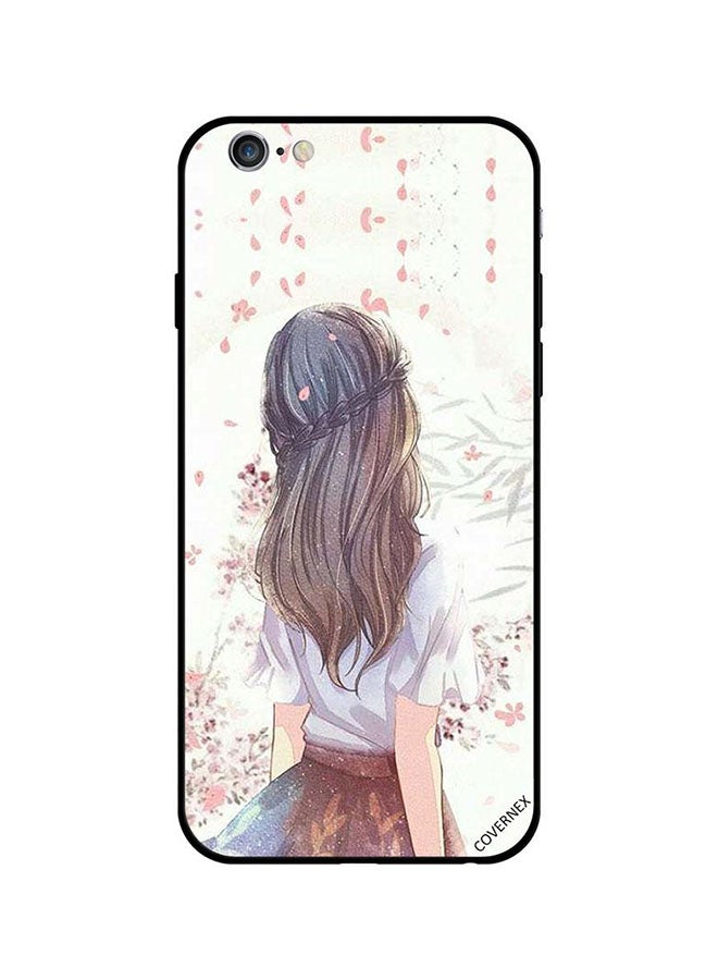 Covernex Apple iPhone 6 Plus Protective Case Cover Printed Featuring Cute Girl in Deep Thinking DESIGN_0561 - Image 1