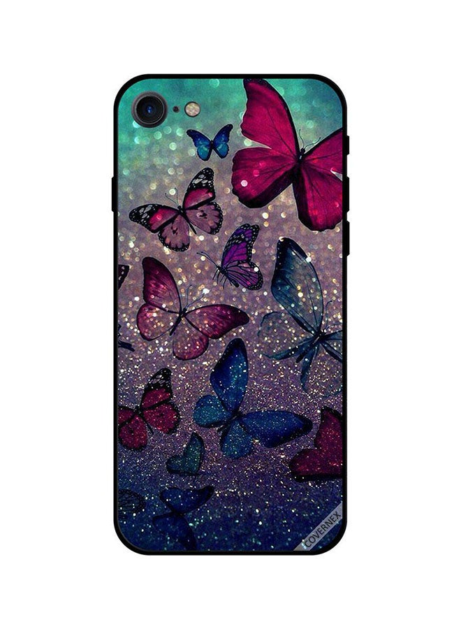 Covernex Apple iPhone 7 Protective Case Cover Printed Featuring Glitters & Butterflies DESIGN_0376 - Image 1