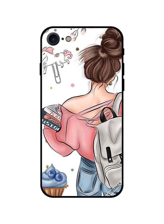 Covernex Apple iPhone 8 Protective Case Cover Printed Featuring Books in Hand Plan Literate And History DESIGN_0478 - Image 1