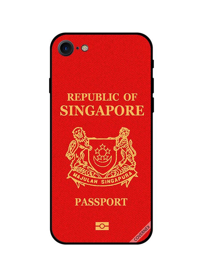 Covernex Protective Case Cover For Apple iPhone 8 Red/Brown
