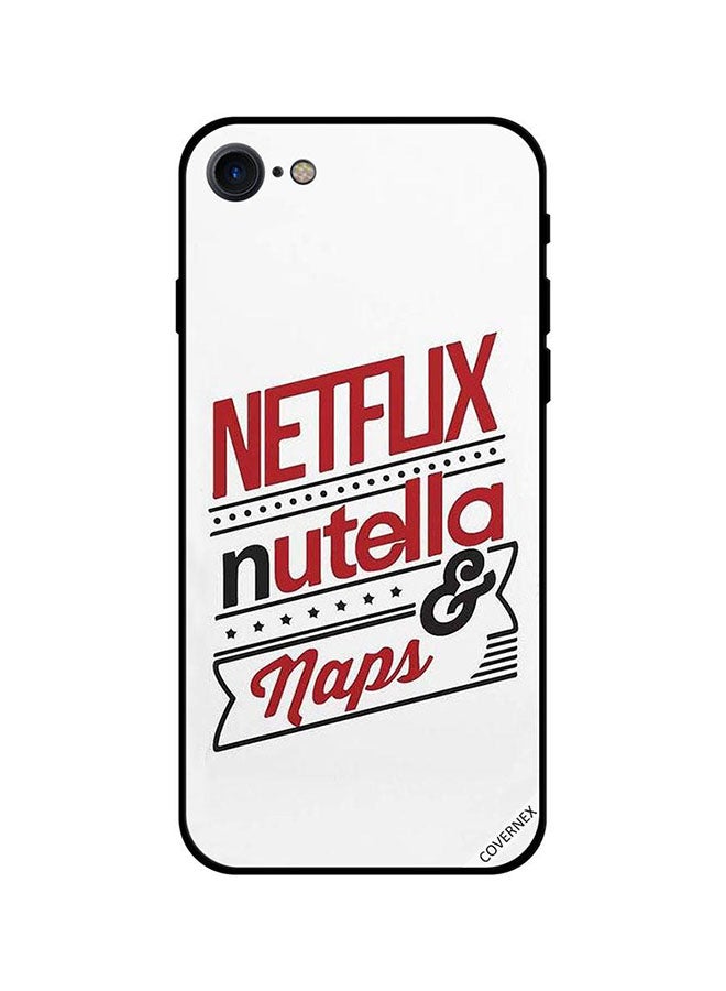 كوفرنيكس غطاء حماية واق لهاتف أبل آيفون 8 أبيض/أحمر/أسود