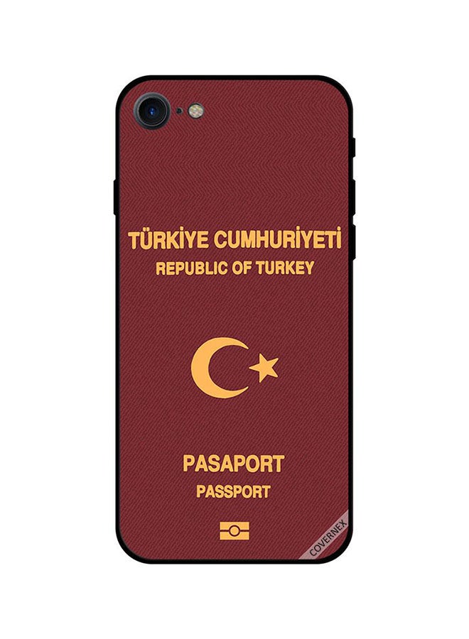 Covernex Protective Case Cover For Apple iPhone 8 Dark Red/Brown