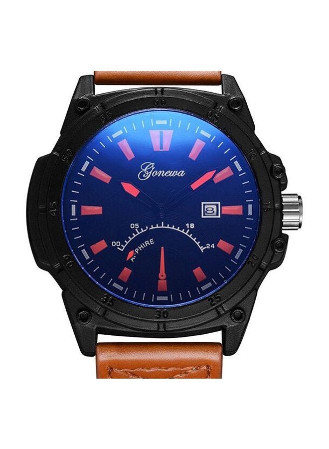 جنيفا ساعة يد بعقارب ومع نافذة تعرض التاريخ طراز NNSB03701141 للرجال - Image 2