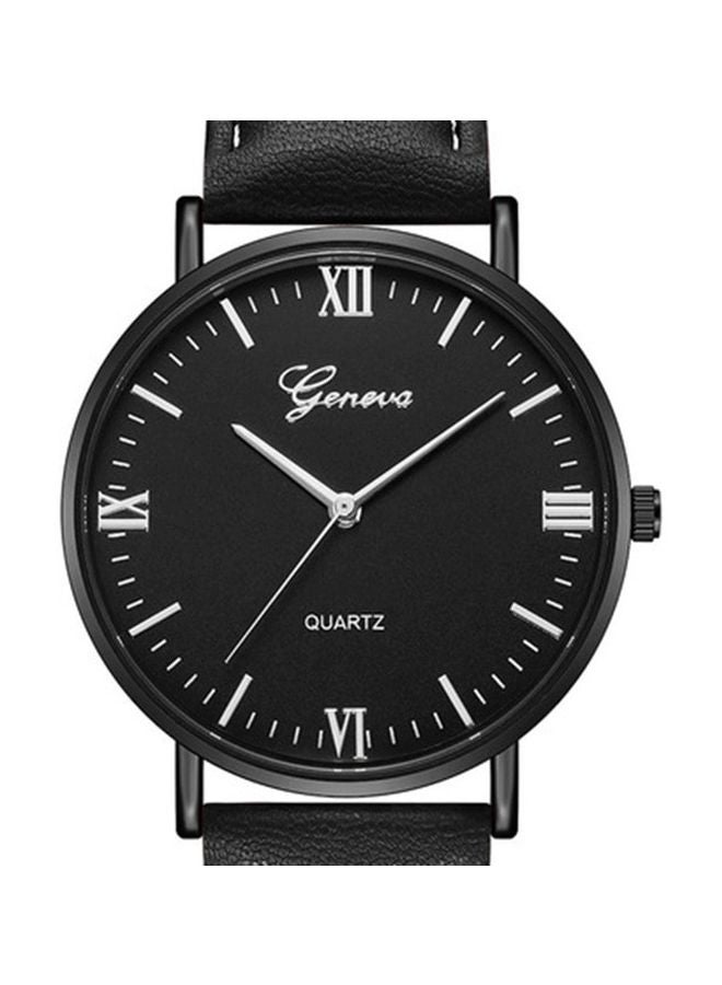 Geneva Men's Leather Analog Watch NNSB03701437 - Image 2
