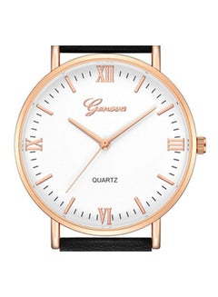 Geneva men Leather Analog Watch NNSB03701441 - 40 mm - Black  - Image 2