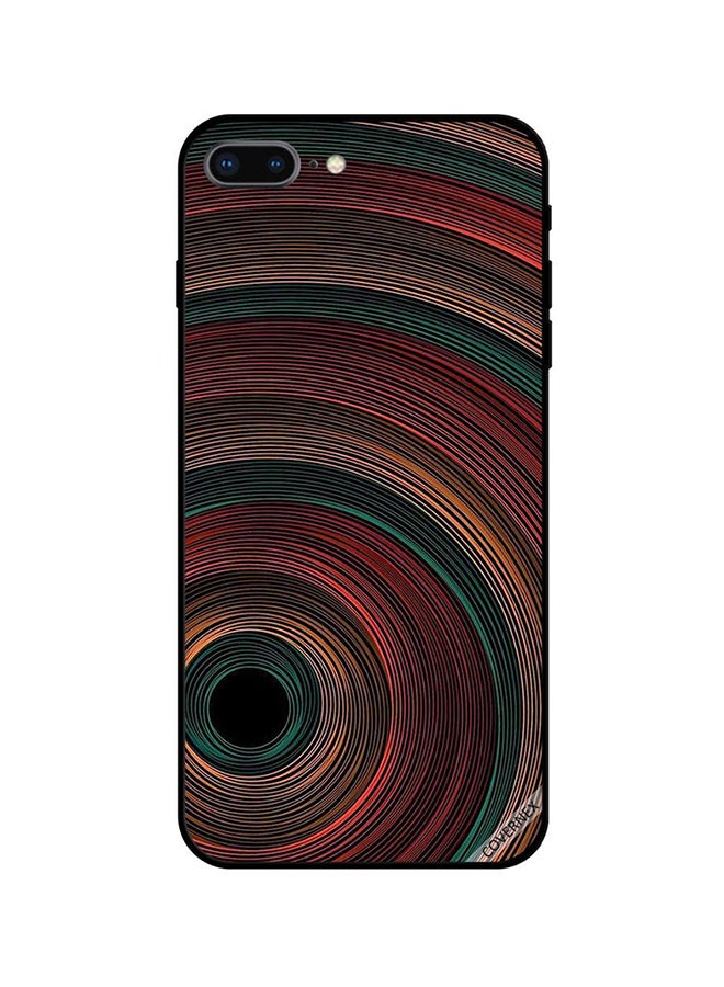 Covernex Apple iPhone 7 Plus Protective Case Cover Printed Featuring Circles Illusion DESIGN_1037 - Image 1