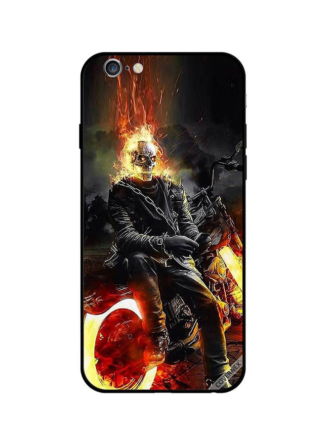 Covernex Apple iPhone 6s Plus Protective Case Cover Printed Featuring Bike & Buring Skull DESIGN_0148 - Image 1
