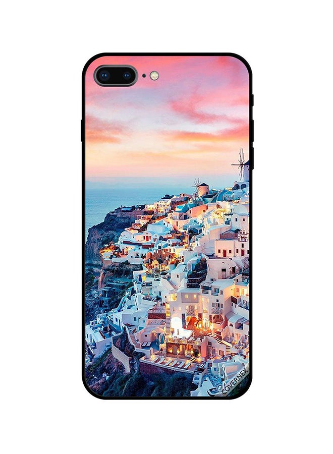 Covernex Apple iPhone 8 Plus Protective Case Cover Printed Featuring Lights On in White Houses DESIGN_1125 - Image 1