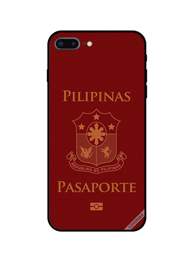 Covernex Protective Case Cover For Apple iPhone 8 Plus Dark Red/Brown