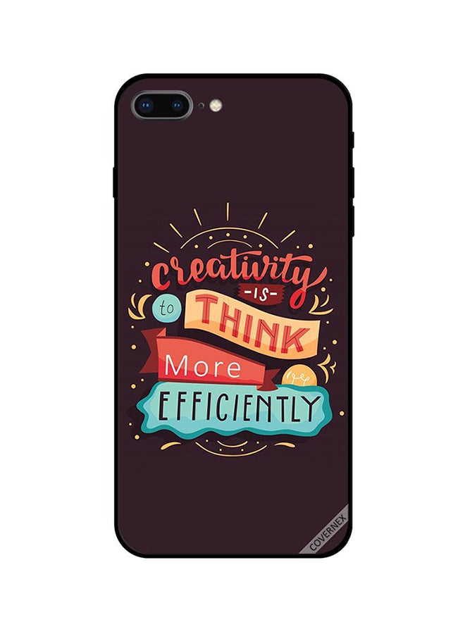 Covernex Apple iPhone 8 Plus Protective Case Cover Printed Featuring Creativity Is To Think DESIGN_1512 - Image 1