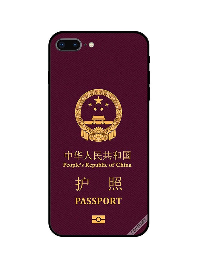 Covernex Protective Case Cover For Apple iPhone 8 Plus Maroon/Brown
