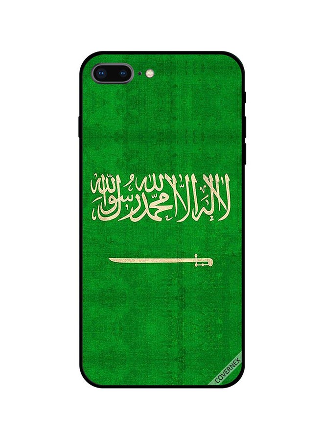 Covernex Apple iPhone 8 Plus Protective Case Cover Printed Featuring Saudi Arabia Flag Vintage DESIGN_0842 - Image 1