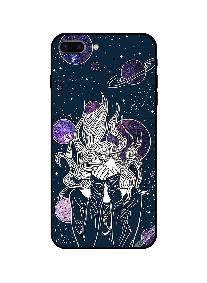 Covernex Apple iPhone 7 Plus Protective Case Cover Printed Featuring Girl Imaginations In Plant DESIGN_0612 - Image 1