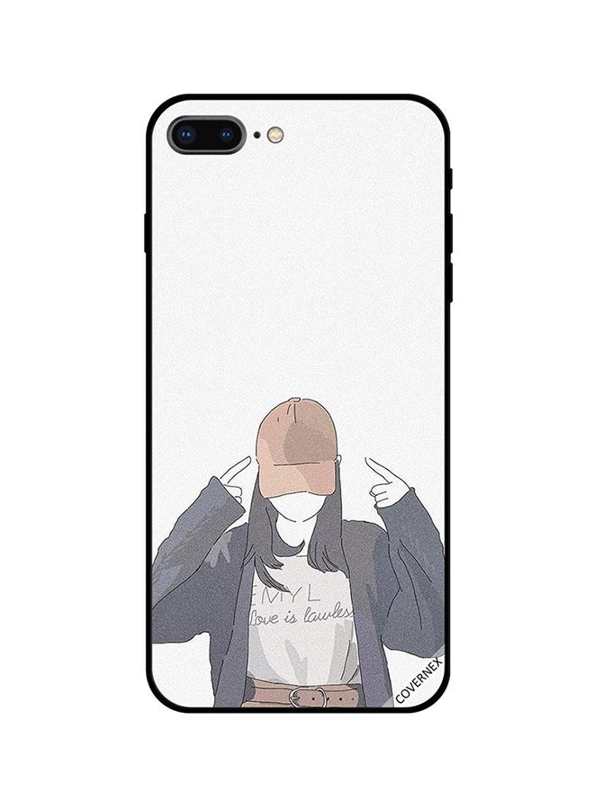 كوفرنيكس غطاء حماية واق لهاتف أبل آيفون 7 بلس أبيض/رمادي/بني - Image 1