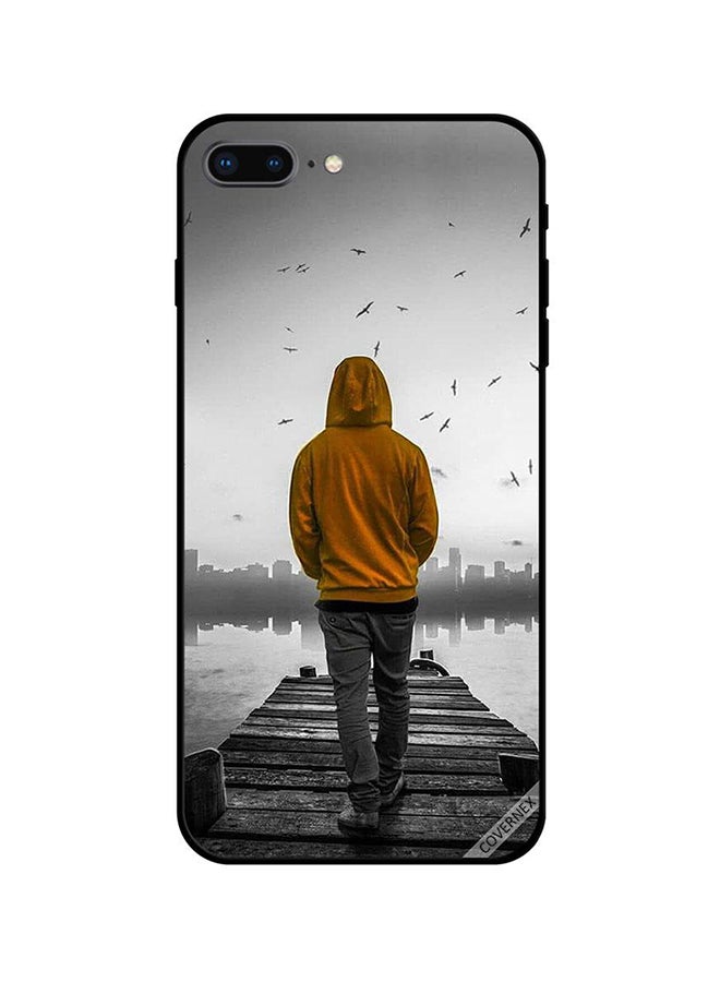 كوفرنيكس غطاء حماية واق لهاتف أبل آيفون 7 بلس رمادي/أصفر/أسود - Image 1