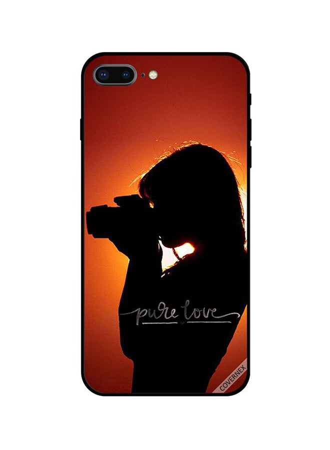 كوفرنيكس غطاء حماية واق لهاتف أبل آيفون 7 بلس أسود/برتقالي/بني