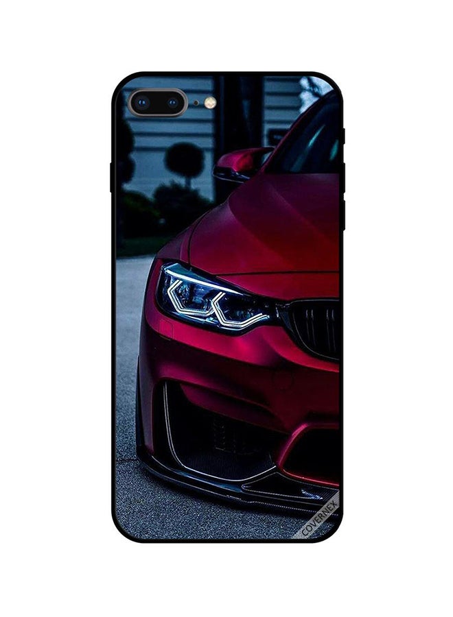 Covernex Apple iPhone 7 Plus Protective Case Cover Printed Featuring Red Brown Car DESIGN_0190 - Image 1