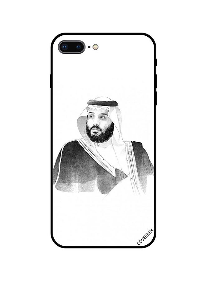 Covernex Apple iPhone 7 Plus Protective Case Cover Printed Featuring Mohammad Bin Salman Vintage B&W DESIGN_0825 - Image 1