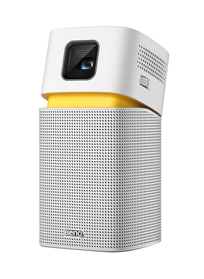 BenQ - Portable WVGA DLP 200 Lumens Projector With Projecting Screen GV1 Silver - Image 1
