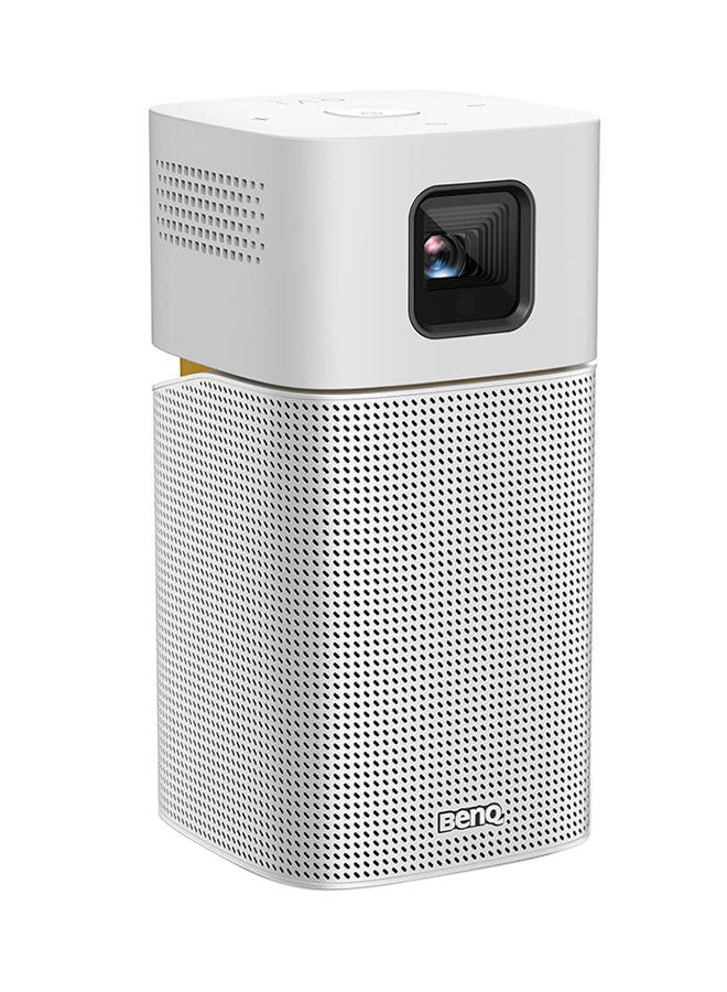 BenQ - Portable WVGA DLP 200 Lumens Projector With Projecting Screen GV1 Silver - Image 1