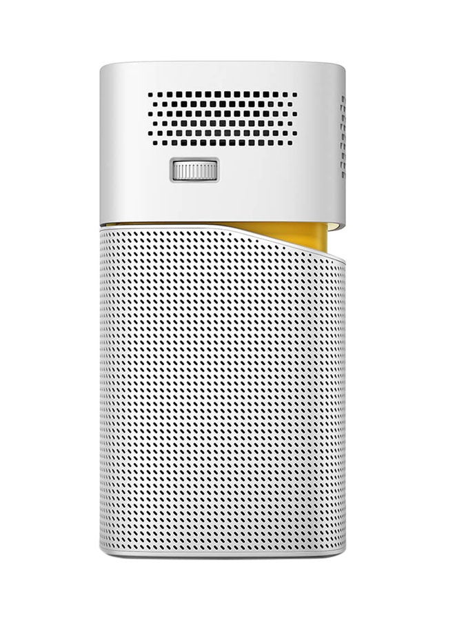 BenQ - Portable WVGA DLP 200 Lumens Projector With Projecting Screen GV1 Silver - Image 1