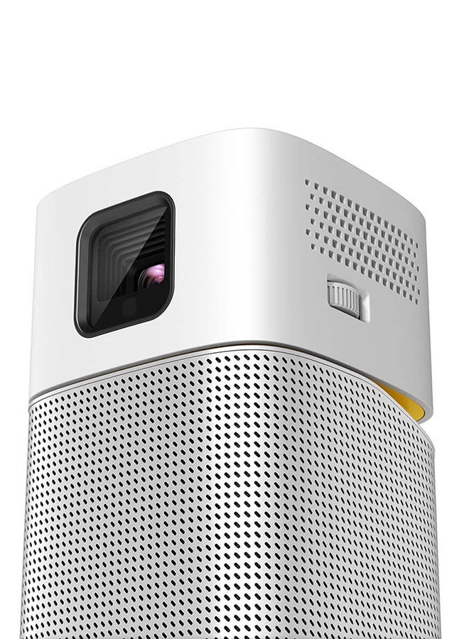 BenQ - Portable WVGA DLP 200 Lumens Projector With Projecting Screen GV1 Silver - Image 1