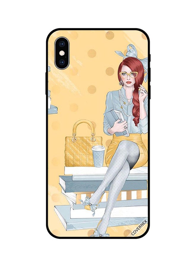 كوفرنيكس غطاء حماية واق لهاتف آيفون X أصفر/ رمادي/ أبيض - Image 1