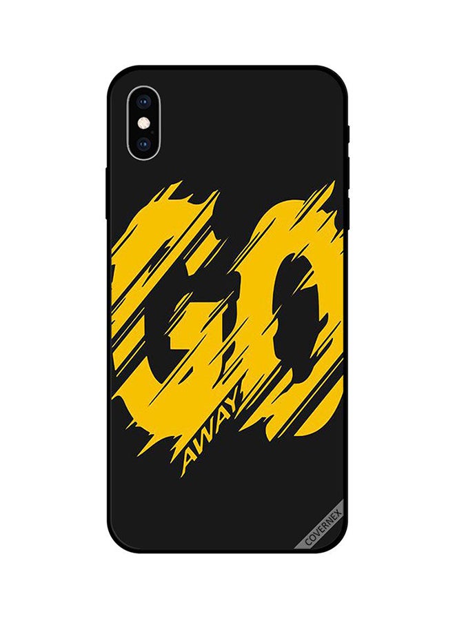 كوفرنيكس غطاء حماية واقٍ لهاتف آيفون XS أسود/ أصفر - Image 1