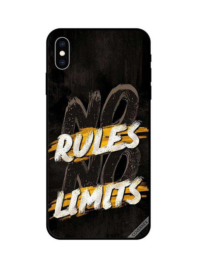 كوفرنيكس غطاء حماية واق لهاتف آيفون X أسود/ أصفر/ أبيض - Image 1