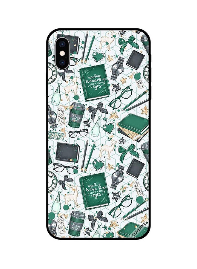 كوفرنيكس غطاء حماية واق لهاتف آيفون X أبيض/ أخضر/ أسود - Image 1